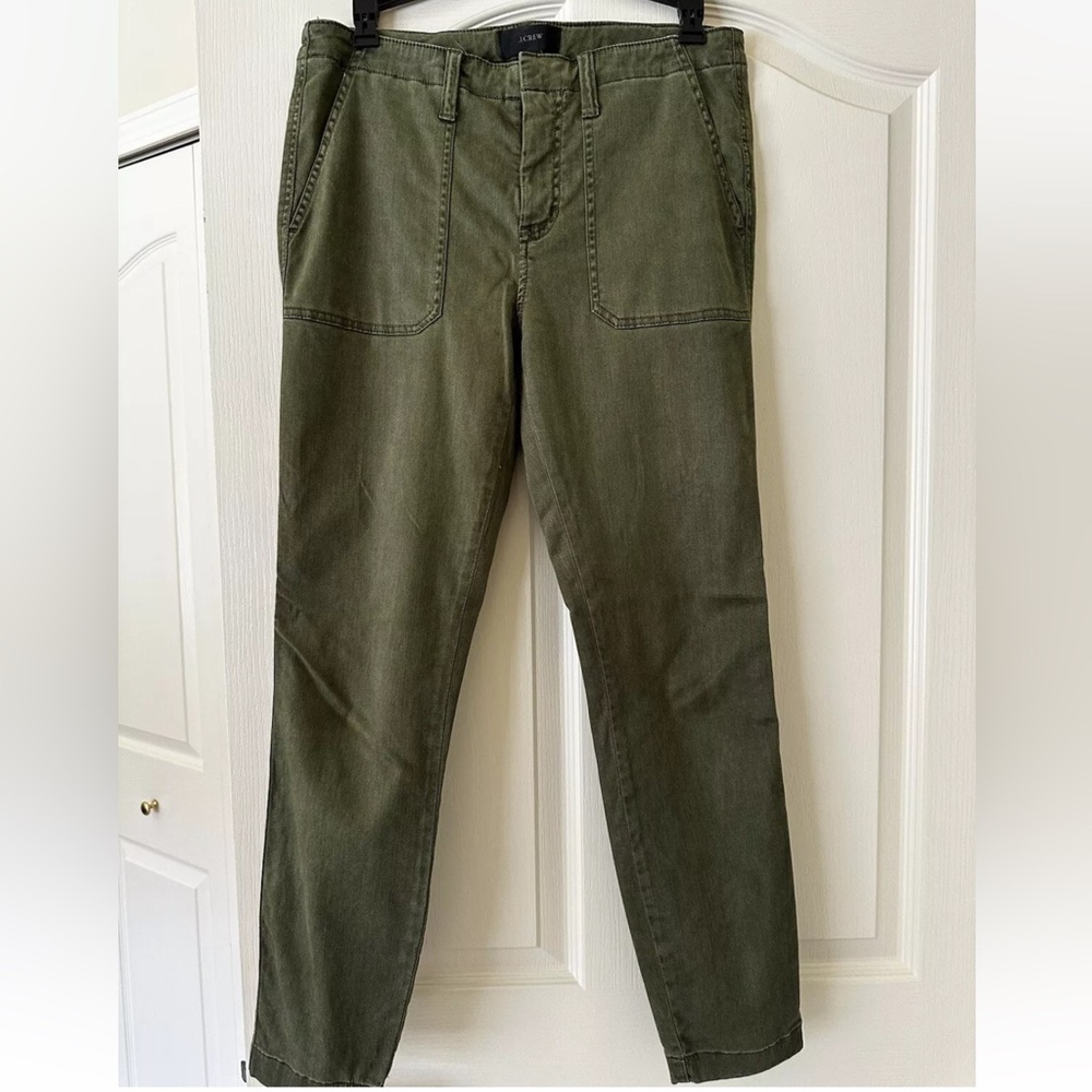 J. Crew Pants Womens Size 28 Green Straight Pockets Casual